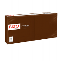 Tovagliolo carta - 25 x 25 cm - 2 veli cioccolato - conf. 100 pezzi - Fato - 82546003 - 8000664523381 - DMwebShop
