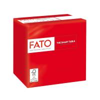 Tovagliolo - carta - 24 x 24 cm - 2 veli - rosso - conf. 100 pezzi - Fato - 82227003 - 8000664523169 - DMwebShop