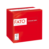 Tovagliolo - carta - 24 x 24 cm - 2 veli - rosso - conf. 100 pezzi - Fato - 82227003 - 8000664523169 - DMwebShop
