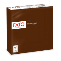 Tovagliolo carta - 33 x 33 cm - 2 veli - cioccolata - conf. 50 pezzi - Fato - 82622400 - 8000664217952 - DMwebShop
