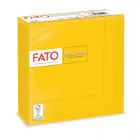 Tovagliolo carta - 33 x 33 cm - 2 veli - giallo - conf. 50 pezzi - Fato - 82621200 - 8000664202101 - DMwebShop