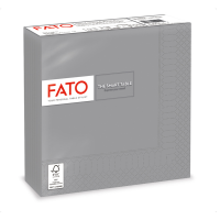 Tovagliolo carta - 33 x 33 cm - 2 veli - grigio - conf. 50 pezzi - Fato - 82623700 - 8000664262372 - DMwebShop
