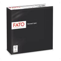 Tovagliolo - carta - 33 x 33 cm - 2 veli - nero - conf. 50 pezzi - Fato - 82622500 - 8000664259266 - DMwebShop