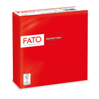 Tovagliolo - carta - 33 x33 cm - 2 veli - rosso - conf. 50 pezzi - Fato - 82621700 - 8000664202705 - DMwebShop