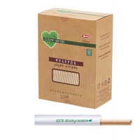 Cannucce kraft imbustate bio - 21 cm - conf. 250 pezzi - Leone B950