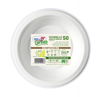 Scodelle biodegradabili - 355 ml - Dopa Green - conf. 50 pezzi - Dopla 07761