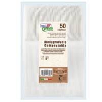 Coltelli in Estabio avorio Green - conf. 50 pezzi - Dopla - 03904 - 8005090013581 - DMwebShop