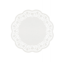 Sottotorta decorativi in carta bianca - Ø 27 cm - conf. 6 pezzi - Pengo 6448200