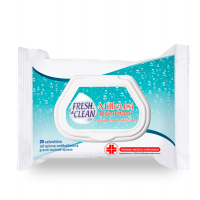 Salviette disinfettanti antibatteriche milleusi - busta da 20 pezzi - FresheClean - 06-0242 - 8002340006225 - DMwebShop