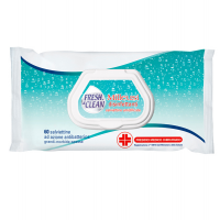Salviette disinfettanti antibatteriche milleusi - busta da 60 pezzi - FresheClean - 06-0244 - 8002340012660 - DMwebShop