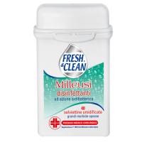 Salviette disinfettanti antibatteriche milleusi - barattolo da 40 pezzi - FresheClean - 06-0243 - 80770251 - DMwebShop