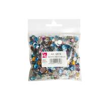 Gemme Kristall tonde - Ø 6/10 mm - colori assortiti - conf. 1000 pezzi - Deco - 12619 - 8004957126198 - DMwebShop