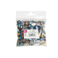 Gemme Kristall tonde - Ø 6/10 mm - colori assortiti - conf. 1000 pezzi - Deco - 12619 - 8004957126198 - DMwebShop