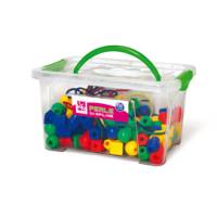 Perle in plastica 2 cm - colori e forme assortiti bauletto 140 pezzi - Cwr - 12339 - 8004957123395 - DMwebShop