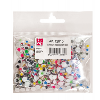 Occhi con iridi in movimento - Ø 5-7 mm - colori assortiti - conf. 600 pezzi - Deco - 12615 - 8004957126150 - DMwebShop