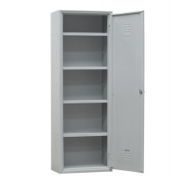 Armadio multiuso in metallo - a 1 anta - 60 x 40 x 180 cm - grigio - Fasma