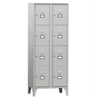 Armadio casellario in metallo - 8 vani - 70 x 50 x 180 cm - grigio - Fasma - 170/08/S - DMwebShop