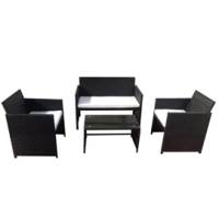Salotto Valencia - nero-bianco - set 4 elementi - Garden Friend - S1383022 - 8023755040321 - DMwebShop