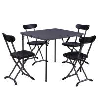 Set pranzo pieghevole Horeca - antracite - set 5 elementi - Garden Friend - S1815086 - 91677A - DMwebShop