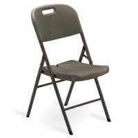 Sedia pieghevole - in HDPE - noce - conf. 4 pezzi - Garden Friend - S1714196 - 8023755052010 - DMwebShop