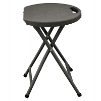 Sgabello pieghevole - in HDPE - noce - Garden Friend - S1714197 - 8023755053420 - DMwebShop