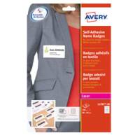 Etichette badge in seta acetata - 80 x 50 mm - 20 fogli - 10 etichette per foglio - laser - Avery - L4785-20 - 5014702000010 - DMwebShop