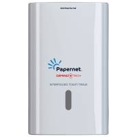 Dispenser antibatterico Defend Tech - per carta igienica interfogliata - Papernet - 416147 - 89024929561475 - DMwebShop