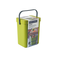Pattumiera Gino - per rifiuti organici - 5 lt - verde - Perfetto - 29100 - 8052474291004 - DMwebShop