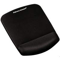 Mousepad con poggiapolsi in FoamFusion Microban PlusTouch - nero - Fellowes 9252003