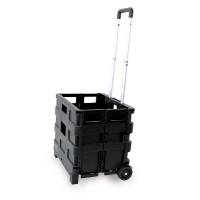 Carrello pieghevole con cassa in plastica - portata max 25 kg - Garden Friend - C1299040 - 8023755053147 - DMwebShop