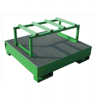 Vasche di raccolta a tenuta stagna - per 4 fusti - 134 x 125 x 30 cm - Carvel - VAS04FG - DMwebShop