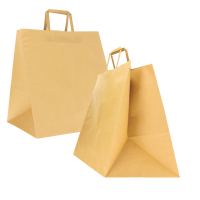 Shoppers Flat maxi - 36 x 32 x 36 cm - carta kraft - avana - conf. 150 pezzi - Mainetti Bags - 087424 - 8029307087424 - DMwebShop