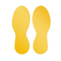 Adesivi da terra rimovibili Orme - 9 x 0,02 x 24 cm - conf. 10 pezzi - Durable - 1047-04 - 4005546727196 - DMwebShop