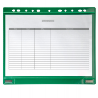 Buste forate per supporti magnetici ad anelli - A4 - verde - conf. 5 pezzi - Tarifold B181125