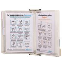 Leggio antibatterico - da muro - 10 buste - A4 - bianco - Djois - B414502 - 3377994145022 - DMwebShop
