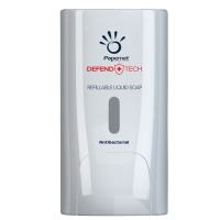 Dispenser antibatterico Defend Tech - per sapone liquido e gel - Papernet 416149