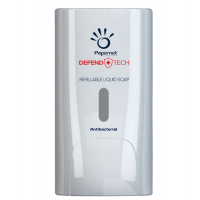 Dispenser antibatterico Defend Tech - per sapone liquido e gel - Papernet - 416149 - 08024929261498 - DMwebShop