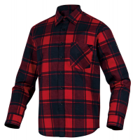Camicia da lavoro Ruby - flanella di cotone - taglia L - rosso-nero - Deltaplus - RUBYROGT - 3295249249731 - DMwebShop