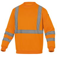 Felpa sportiva Astral - alta visibilita' - taglia M - arancio fluo - Deltaplus - ASTRAORTM - DMwebShop