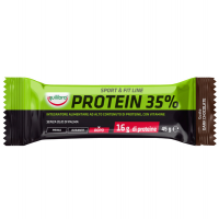 Integratore Sport e Fit Line Protein - 35 x 100 - gusto dark chocolate - 45 gr - Equilibra