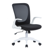 Seduta operativa Jackson - struttura bianca - rete nera - con braccioli - Serena Group - W201W - 8032937538242 - DMwebShop