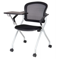 Seduta conferenza Phoenix - con tavoletta - nero - Serena Group - B203N - 8032937537979 - DMwebShop