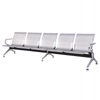 Panca attesa - 5 posti - in acciaio - grigio - Serena Group - SJ820G-5 - DMwebShop