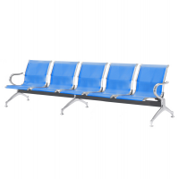 Panca attesa - 5 posti - in acciaio - blu - Serena Group - SJ830B-5 - DMwebShop