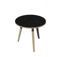 Tavolo riunione tondo Woody - Ø 80 cm - rovere-nero venato - Artexport - 6408-DKA-8C - DMwebShop