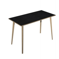 Tavolo alto Woody - 160 x 80 x H 105 cm - rovere-nero venato - Artexport - 6403-DKC-8C - DMwebShop