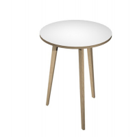 Tavolo rotondo alto Woody - Ø 80 cm x H 105 cm - rovere-bianco - Artexport
