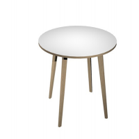 Tavolo rotondo alto Woody - Ø 100 cm x H 105 cm - rovere-bianco - Artexport - 6410-DKD-3C - DMwebShop