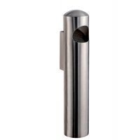 Posacenere murale Birkin - in acciaio inox satinato - Medial International - 108004 - 8033433776152 - DMwebShop