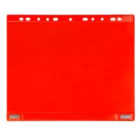 Buste forate per supporti magnetici ad anelli A4 rosso - 23242